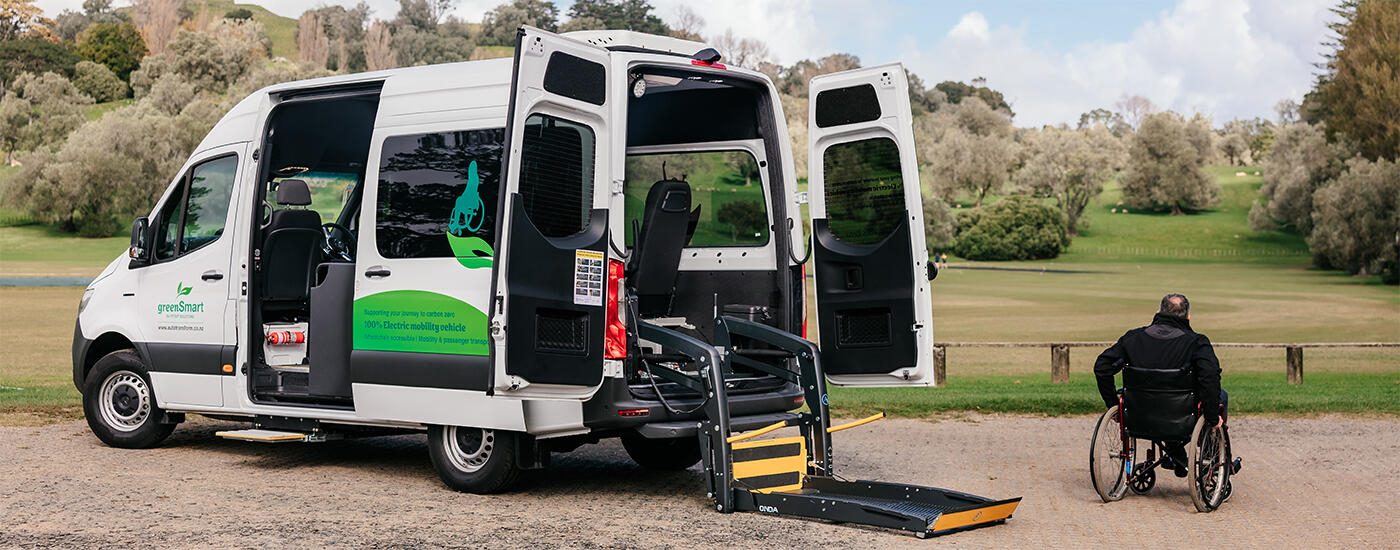 E-Sprinter mobility fitout with wheelchair hoist