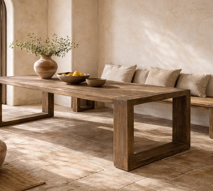 Photo of the Harvest Dining Table - Reclaimed Elm