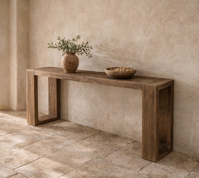 Photo of the Harvest Console Table - Reclaimed Elm