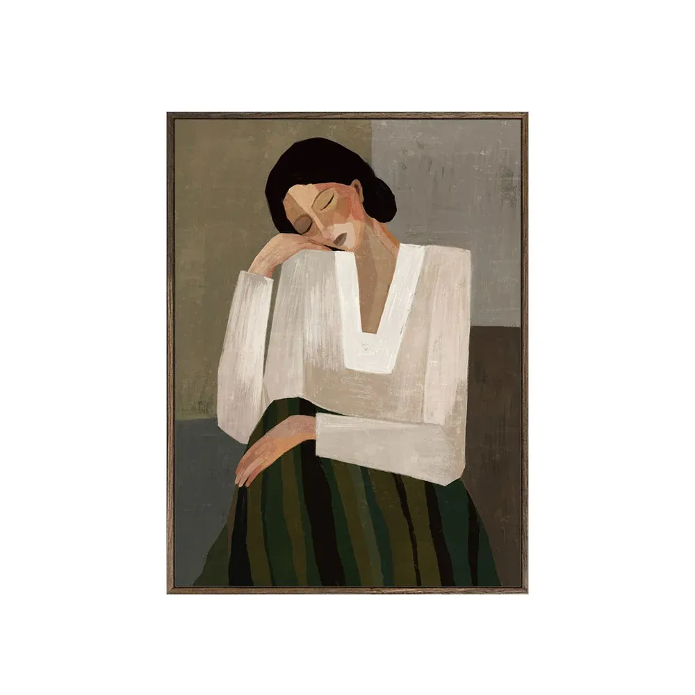 Rue – Hand Painted Framed Canvas