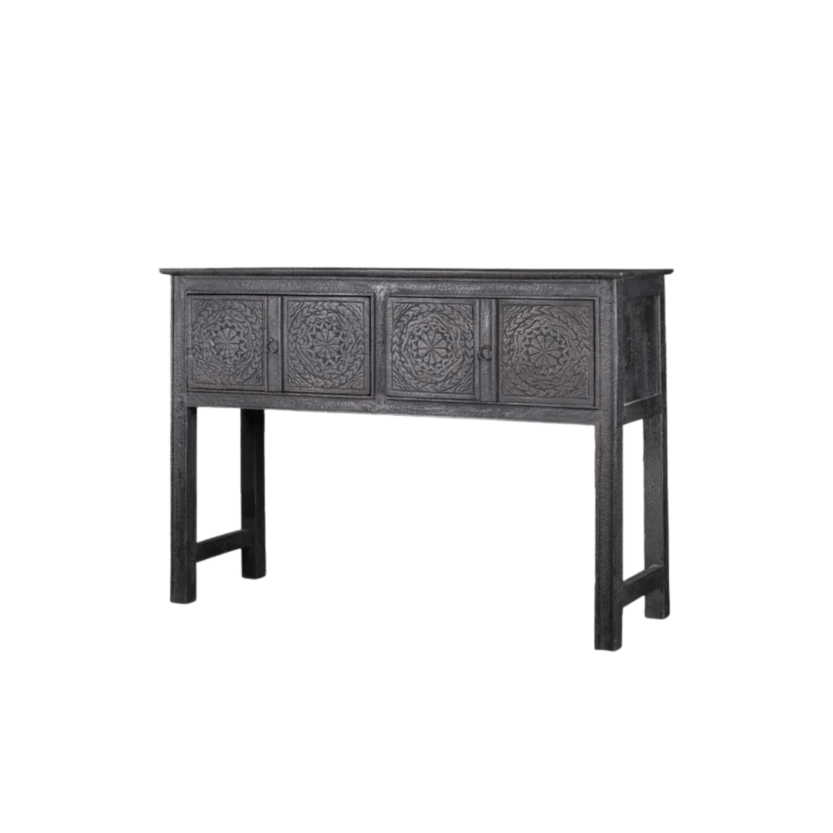 Photo of the Theron Carved Wooden Console