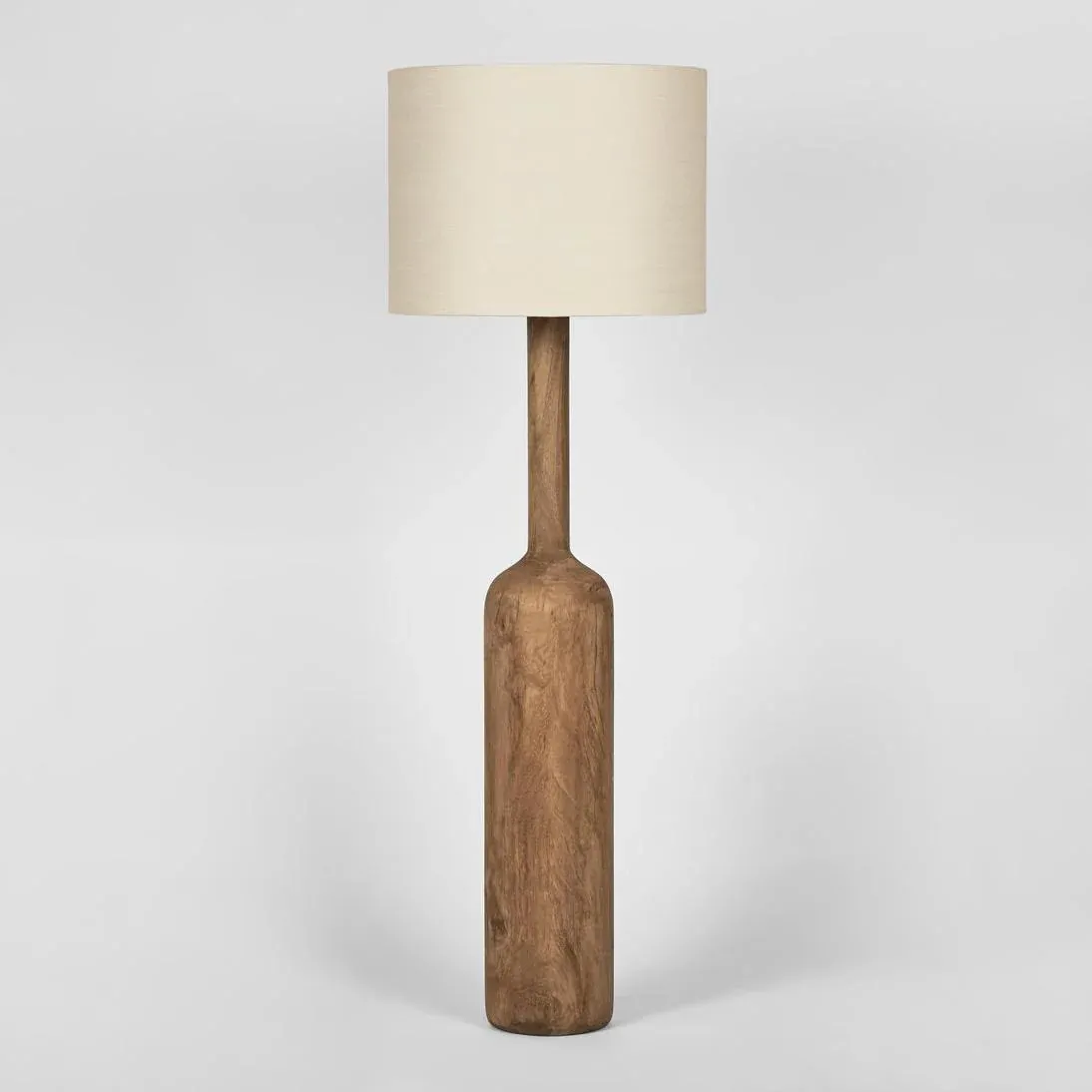 Photo of the Flask Wood Floor Lamp