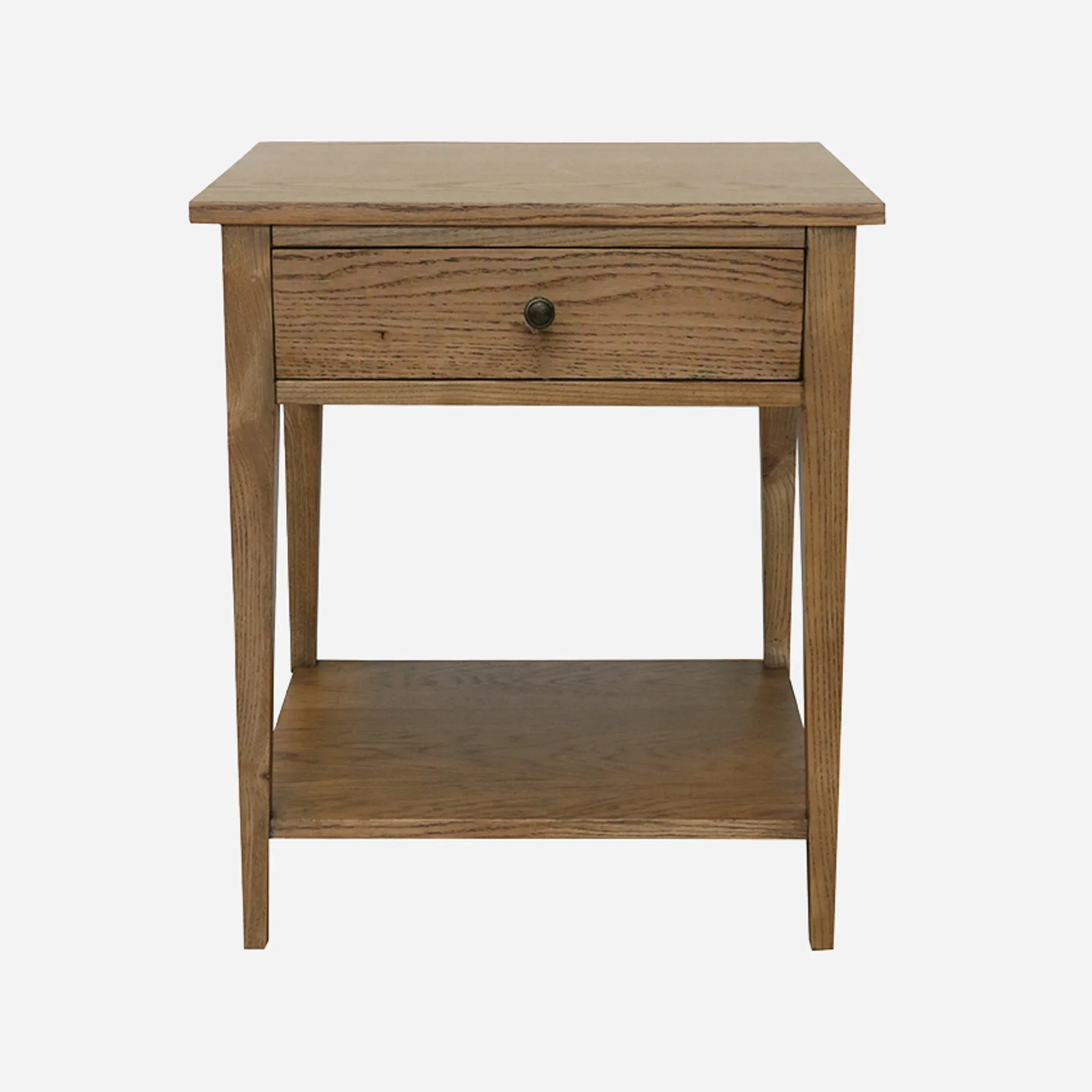 Riviera Bedside 1 Drawer Natural Oak