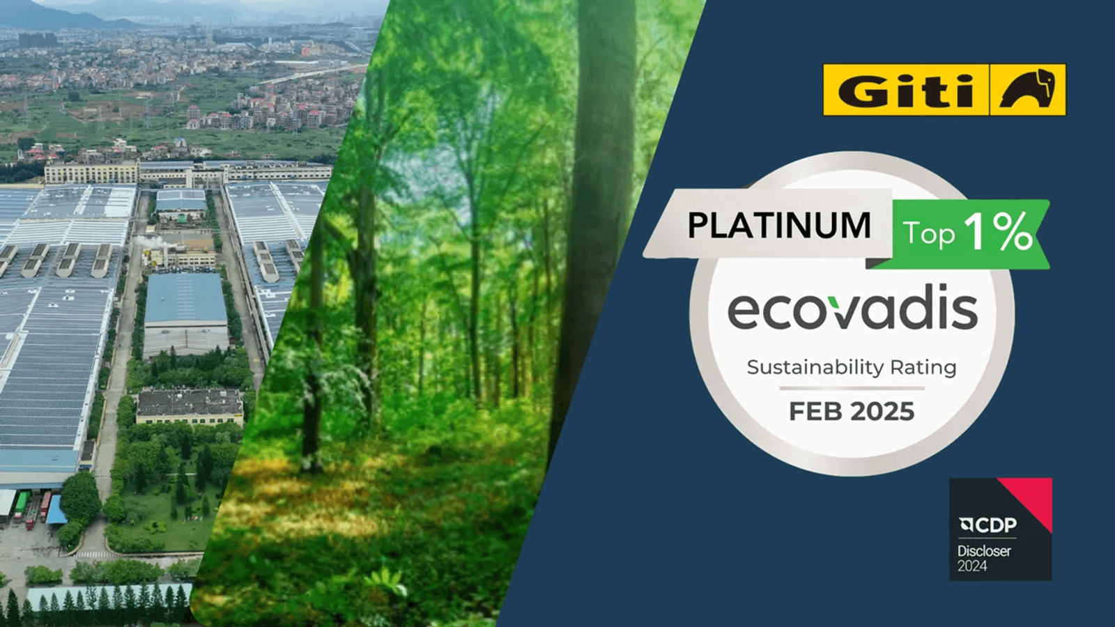 Giti EcoVadis Platinum and CDP B