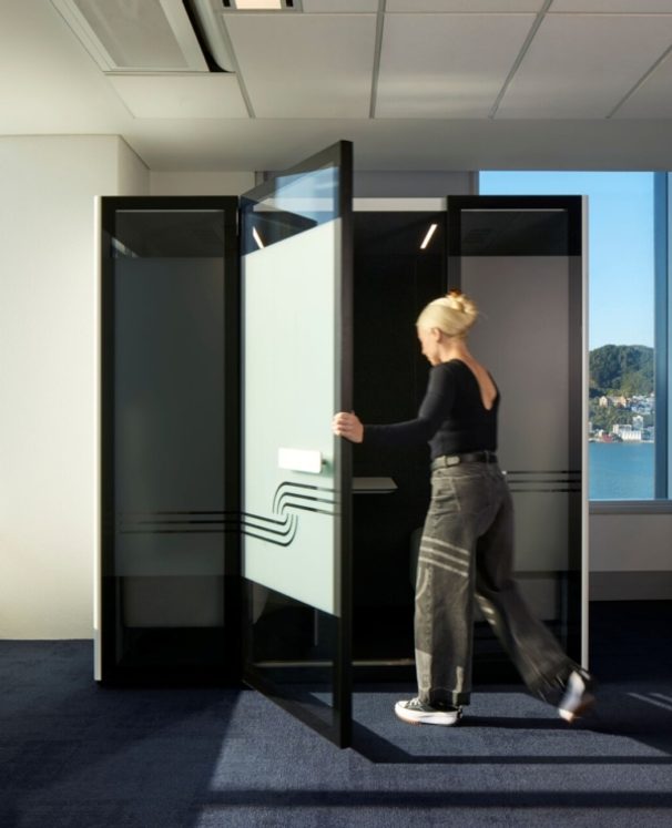 New Zealand office meeting pods in wellington office