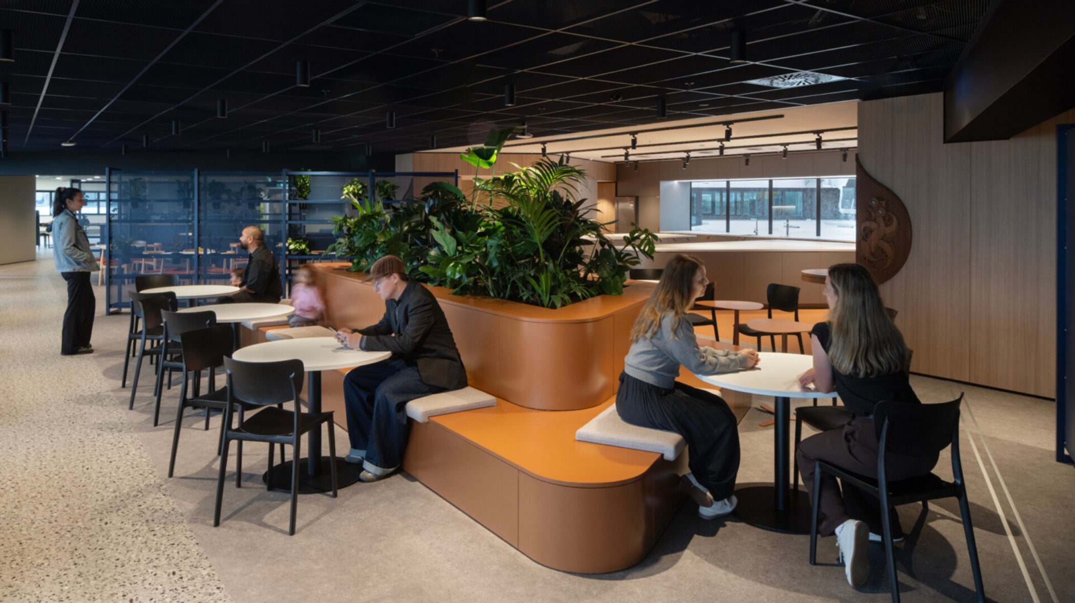 Corporate coworking office design.