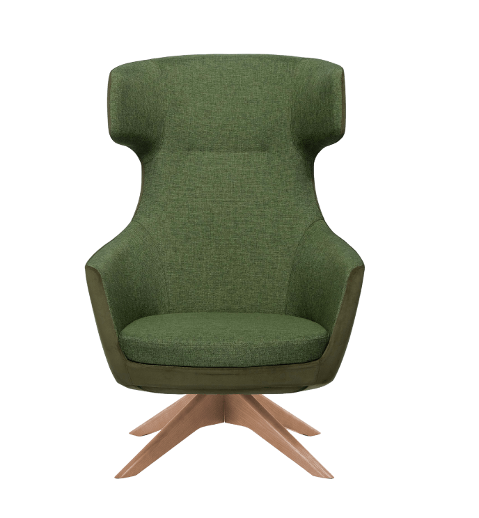 Megan timber swivel chair office lounge seating NZ